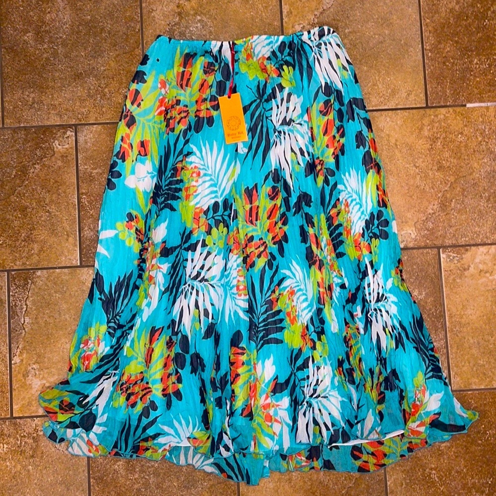Ruby rd island hopping maxi skirt Sz 18 W NEW WITH TAGS